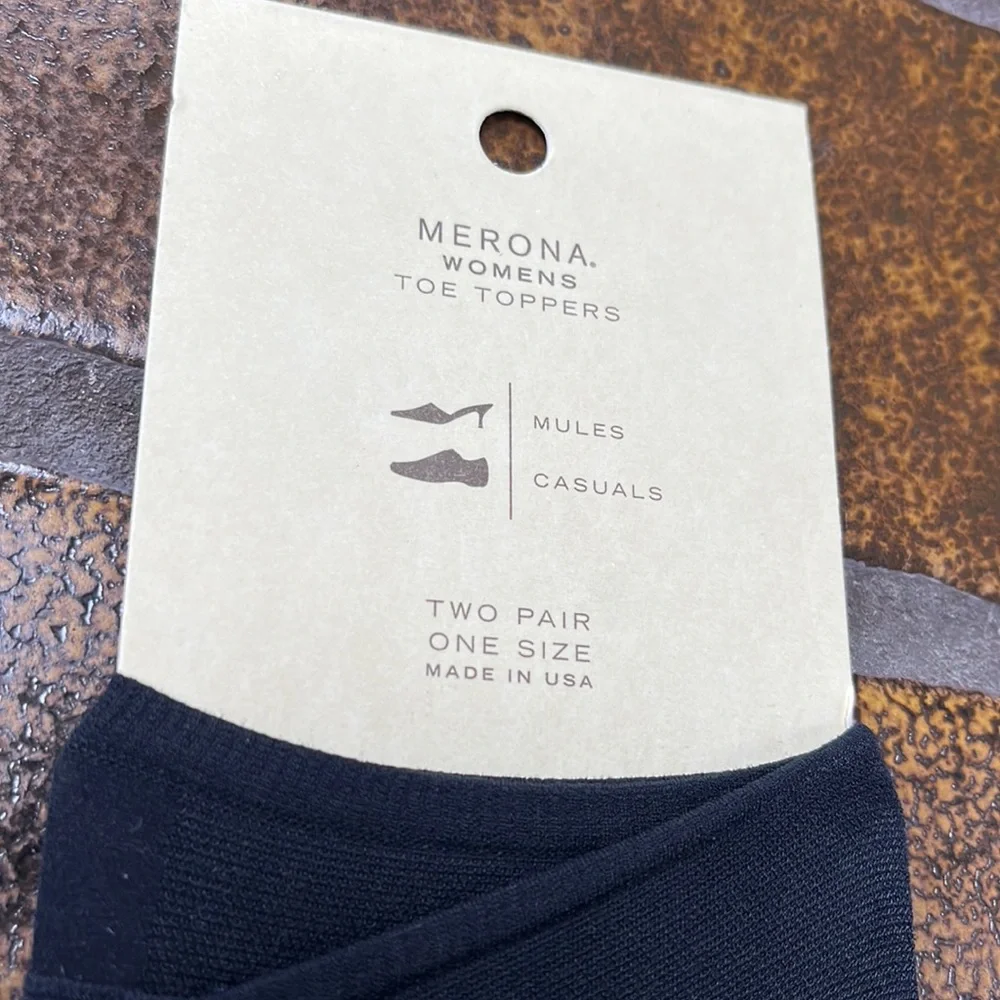 🛍 6 for $35 • NWT Merona Black Toe Toppers